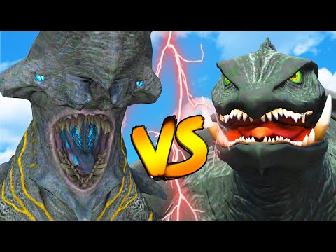 KnifeHead VS Gamera - Epic Pacific Rim Monster Fight GTA 5