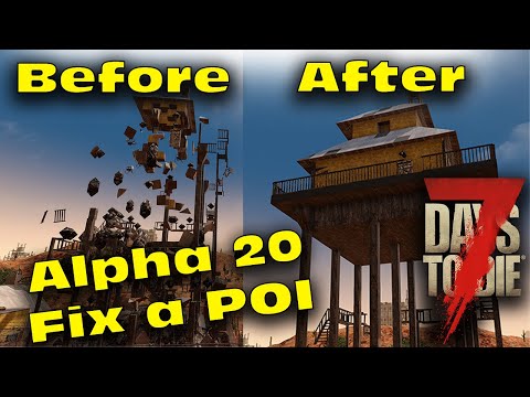 7 Days To Die How to Quickly Restore a POI (Alpha 20) 7D2D Console Command To Restore a POI