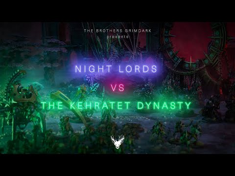 Warhammer 40000 Battle Report - Night Lords vs Necrons