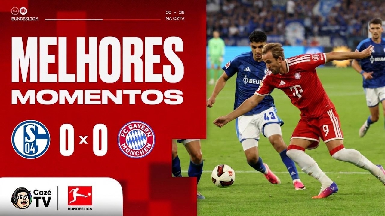 MELHORES MOMENTOS: SCHALKE 0 X 0 BAYERN | BUNDESLIGA 26/27 | 2ª RODADA
