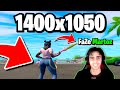 Using Faze Martoz Stretched Resolution in Chapter 3! (Best Stretched Res for Competitive Fortnite!)