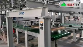 Máy nâng cánh cửa tự động cho chuyền máy dán cạnh | HOLZTEK