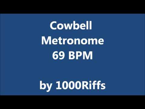 Cowbell Metronome 69 BPM - Beats Per Minute