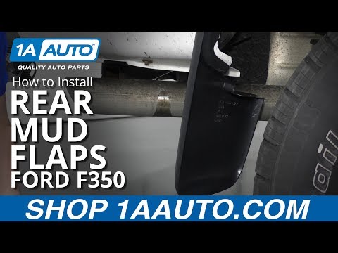 How to Install Rear Mud Flaps 11-15 Ford F-350