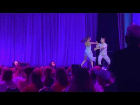 Derek Hough and Hayley Erbert at D23Expo performing to Kiss the Girl for Dancing with the Stars!