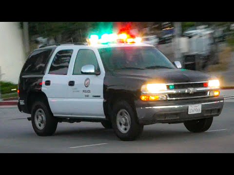 *RARE* *Omega 90 Siren* LAPD West LA Supervisor & Patrol Unit Responding