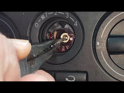 Golf 4 Beleuchtungslämpchen vom Heizungsregler in eine Minute austauschen