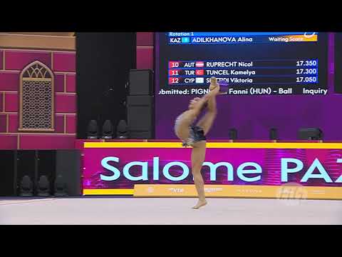 2019 Rhythmic Worlds, Baku (AZE) – Salome PAZHAVA (GEO), qualifications Ball