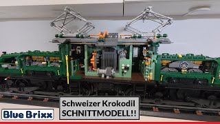 BlueBrixx Krokodil mit ÜBERRASCHUNG: Schnittmodell!!