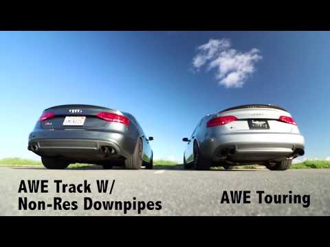 AWE Track Exhaust VS AWE Touring Exhaust on B8 S4!!