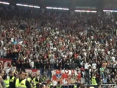 Navijanje Delija u Pioniru na Zvezda - Dinamo Sassari