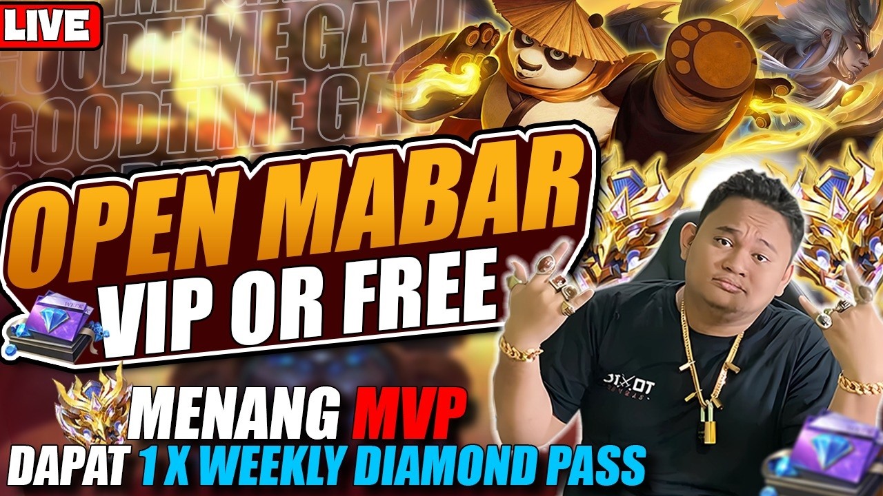 MABAR GRATIS! MENANG MVP DAPAT WDP GRATIS! - MABAR VIP 50K PER GAME