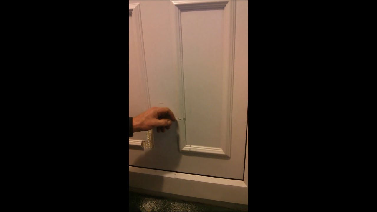 Fitting a sureflap cat flap in a Georgian style upvc door