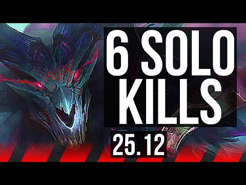 VOLIBEAR vs AKALI (TOP) | 6 solo kills | EUW Master | 25.12