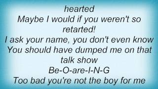 Donnas - I Didn&#39;t Like You Anyway Lyrics