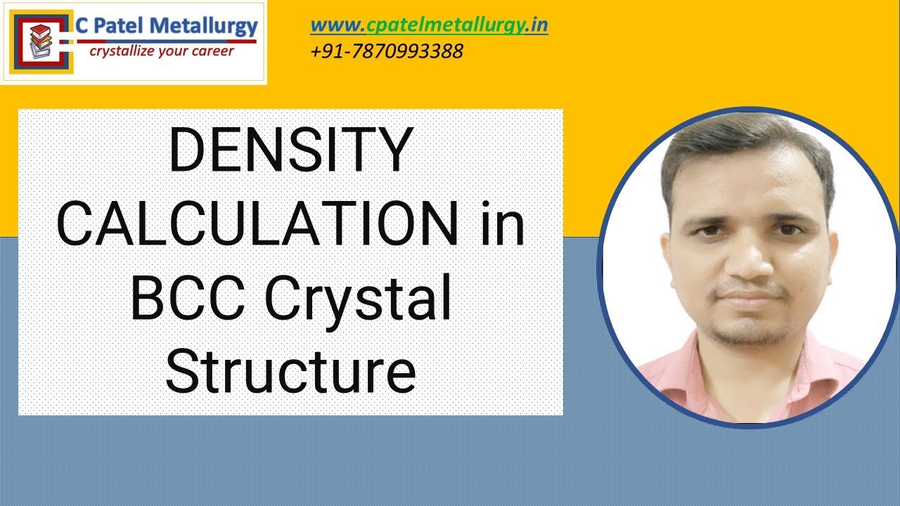 DENSITY CALCULATION in BCC Crystal Structure