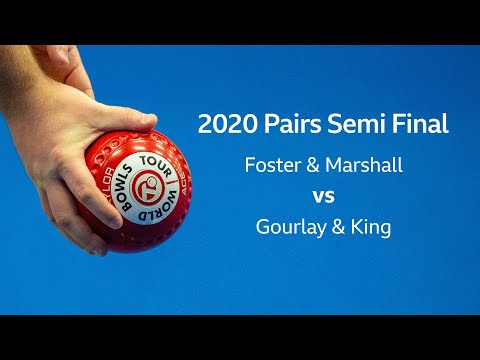 Just. 2020 World Indoor Bowls Championships: Day 3 Session 2 - Foster & Marshall v Gourlay & King
