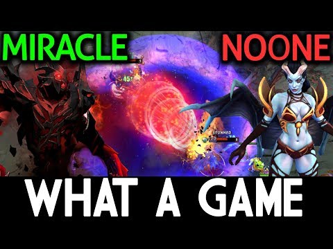 Miracle- Shadow Fiend VS Noone Queen of Pain Dota 2 | Battle of Midlane! What a Game