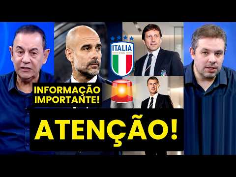 SURREAL? “Cara, FOI REVELADA a INFORMAÇÃO de que o GUARDIOLA e a SELEÇÃO DA ITÁLIA…” SAIBA TUDO!