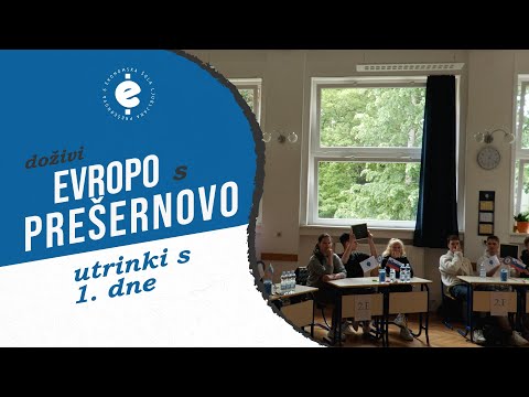 Doživi Evropo s Prešernovo | Utrinki s 1. dne