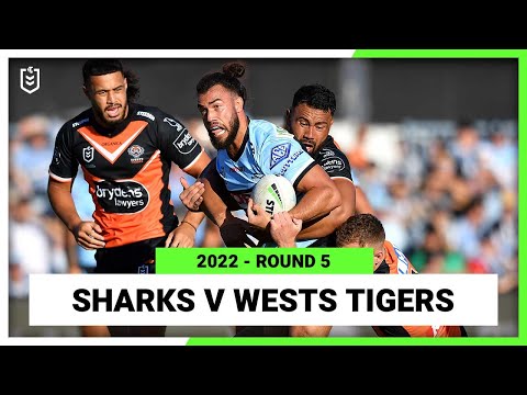 NRL Highlights | Cronulla-Sutherland Sharks v Wests Tigers | Round 5, 2022 | Full Match Replay | NRL