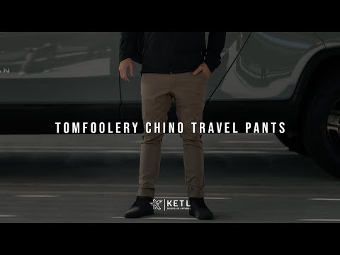 KETL Tomfoolery Chino Travel Pants: Versatility Meets Travel Features & Stretchy Comfort