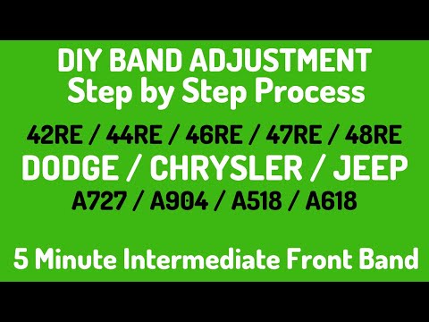 Transmission Band Adjustment Procedure : RH & RE - DIY Series - Dodge & Jeep Trucks