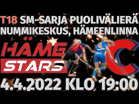 T18 SM puolivälierät, ottelu 2. Häme Stars - Classic. Nummikeskus, Hämeenlinna. 4.4.2022