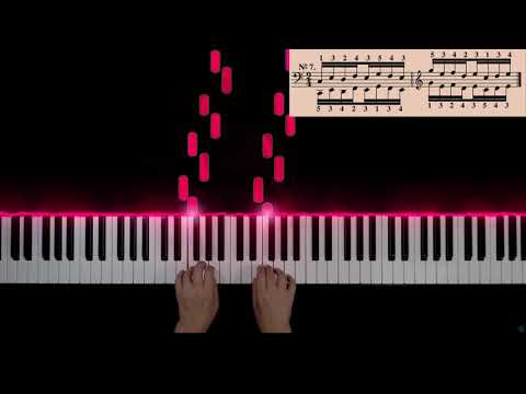 Hanon Exercises 1-10 - Tutorial (60 bpm)