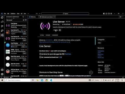Setup Of Visual Studio Code Vs Code Html Css Javascriptlive Server Sparkling_rhythm