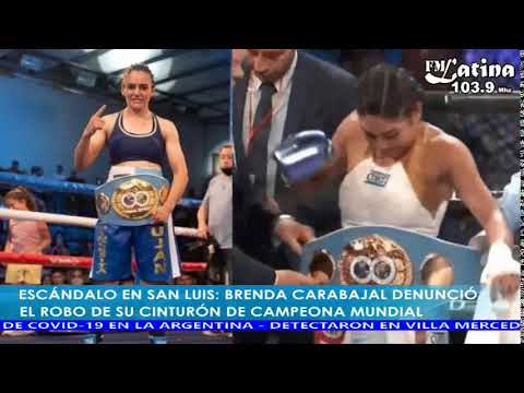 ESCÁNDALO EN SAN LUIS: BRENDA CARABAJAL DENUNCIÓ EL ROBO DE SU CINTURÓN DE CAMPEONA MUNDIAL
