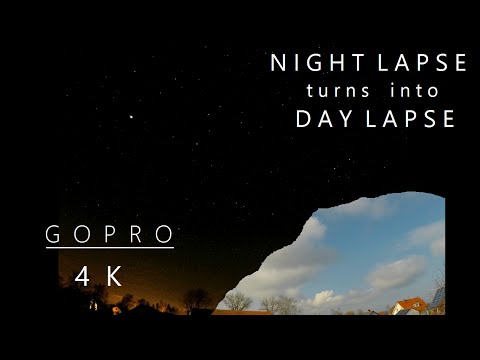 Night Lapse turns into Day Lapse 4K | GoPro Hero 4 Silver | Germany | Bavaria
