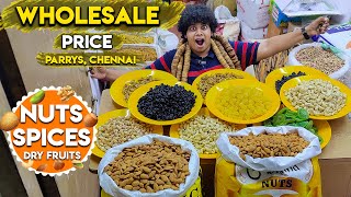 Wholesale Nuts, Spices and Dry fruits in Parrys, Chennai