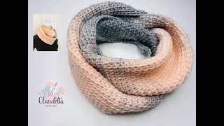 EASY Tunisian Crochet Winter Scarf / BEGINNER