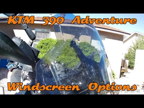 KTM 390 Adventure -  Windscreen Options - Givi Windscreen