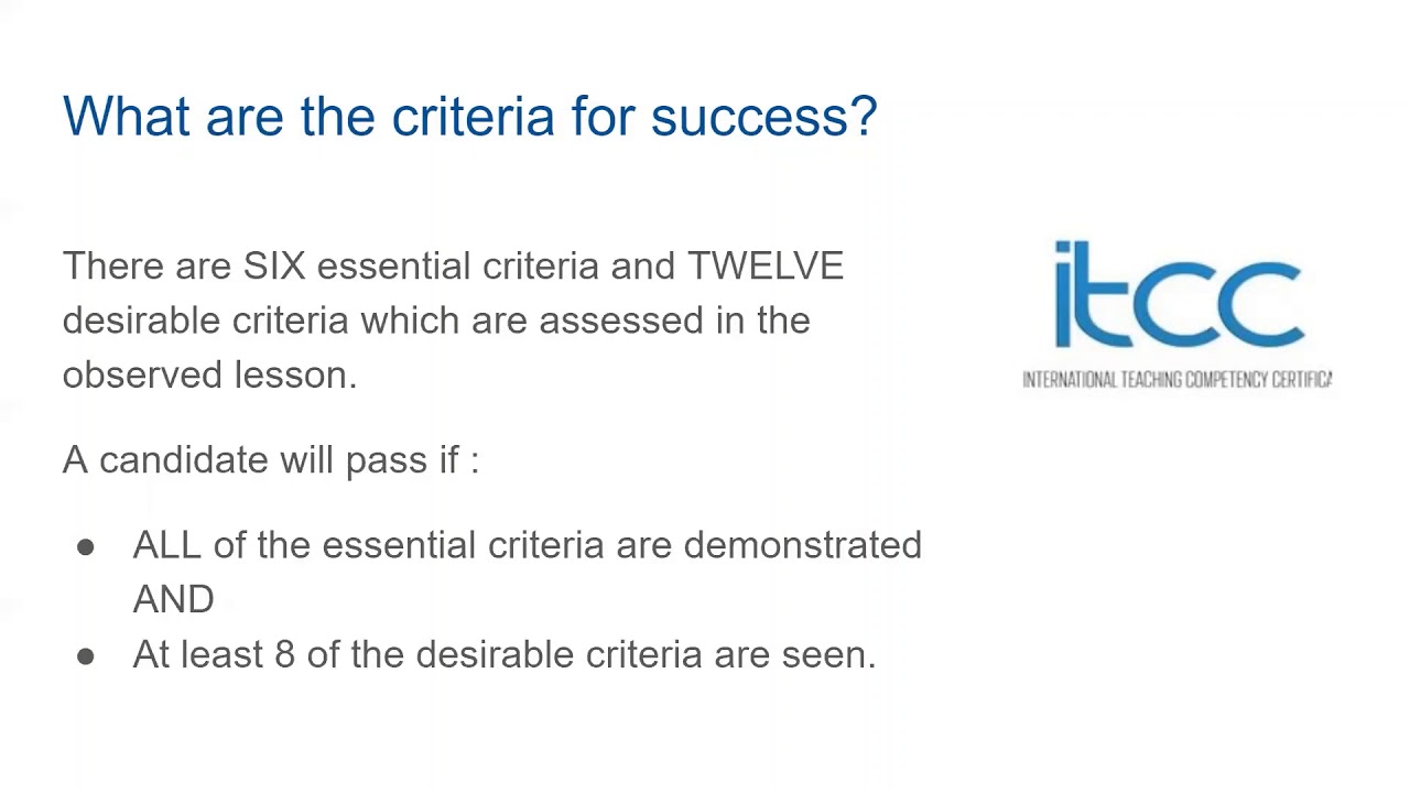 An introduction to the ITCC