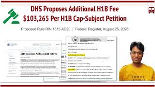DHS Proposes New $103,265 Fee for H1B Cap Subject Petitions. How does it work Who is exempt