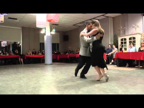  Stefania Colina  and  Juan Martin Carrara  are  dancing  to  "  Recuerdo  "  by  Color Tango