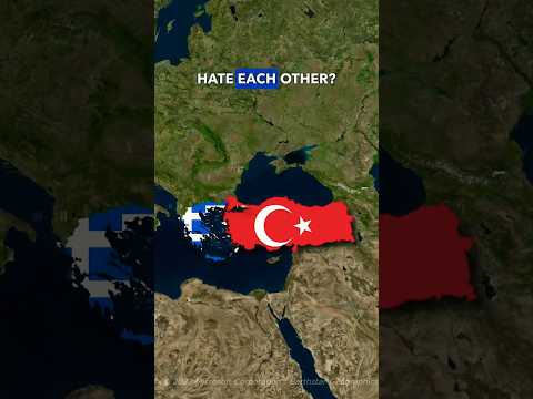 Why Turkey And Greece HATE Each Other ?? 🔥 #shorts #turkey #greece #geography