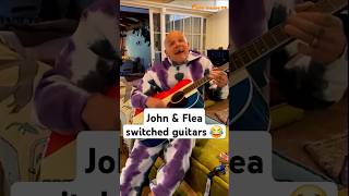 RHCP switched instruments and THIS happened 😂 #redhotchilipeppers #johnfrusciante #flea #funny