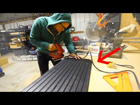 Part of a video titled Simple Threshold ramp for Wheelchairs? - Easy install!