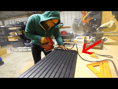 Part of a video titled Simple Threshold ramp for Wheelchairs? - Easy install!