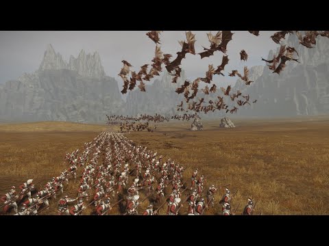 3000 Fell Bats VS 4000 Handgunners Warhammer Total War