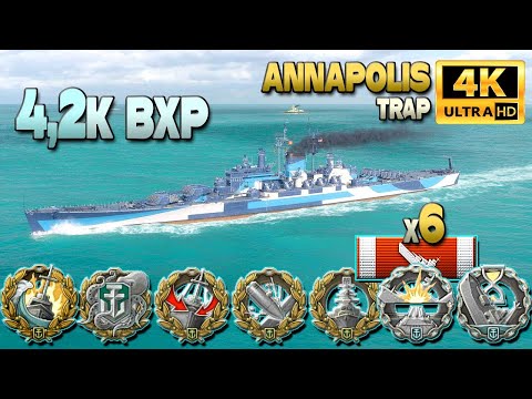 Cruiser Annapolis with a good use of advantage - World of Warships
