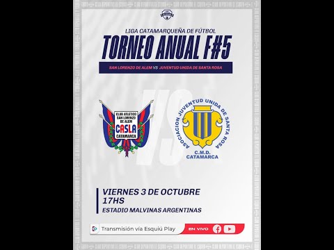 🔴 VIVO |  San Lorenzo vs Juventud Unida de Santa Rosa - Torneo Clausura - Fecha 5