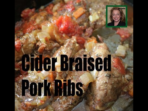 Apple Cider Braised Country Style Pork Ribs in the...