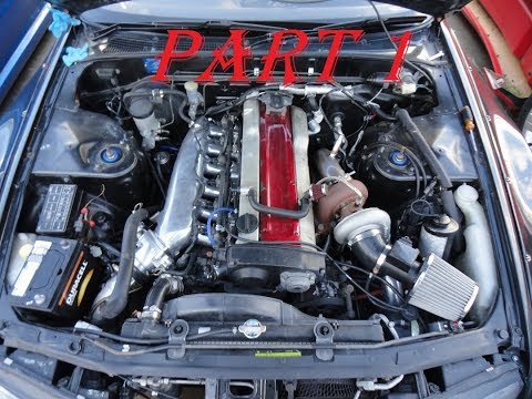RB25 Greddy intake manifold Install Part 1 "Freddy"
