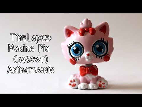 Timelapse: Making Animatronic version of Pia (my mascot)!