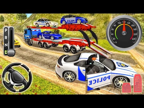 Transport Truck Police Car - Offroad Rescue Car Driving | Android Gameplay