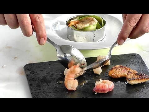 Italian Food Recipes. Crispy Vegetables, Fried Fish and Cream of Eggplant